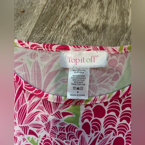 NWT ‘TopItOff’ Fun Patterned Sheath Dress, Size S - Picture 3 of 3